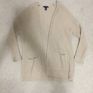 Forever 21 Oatmeal Cardigan